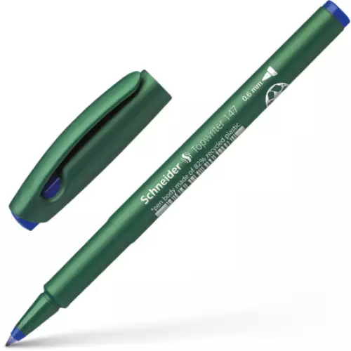 Schneider Topwriter 147 Keçeli Kalem 0.6 mm Mavi