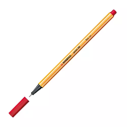 Stabilo Point Keçe Uçlu Kalem 88/40 0.4 mm - Kırmızı