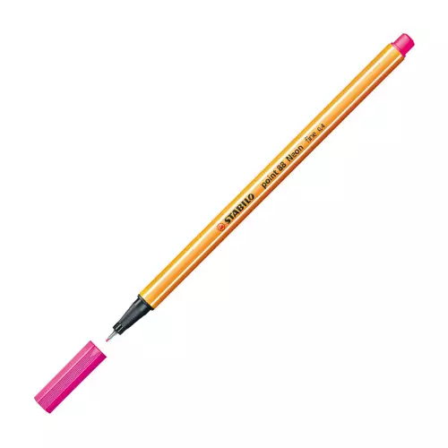 Stabilo Point Keçe Uçlu Kalem 88/56 0.4 mm - Fosforlu Pembe