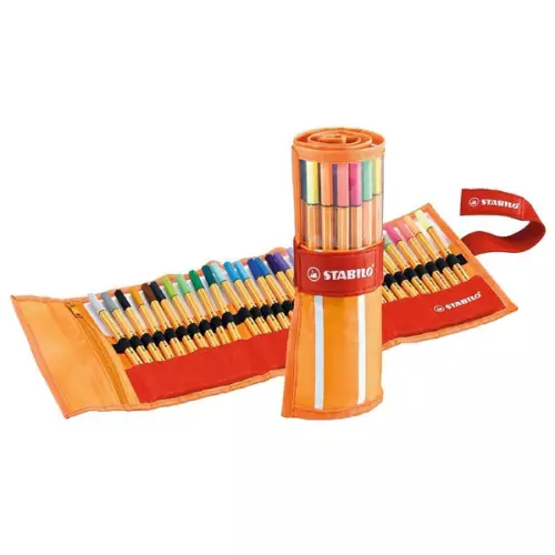 Stabilo Point Keçe Uçlu Kalem 8830-2 0.4 mm - Çantalı Roller Set 30 Renk