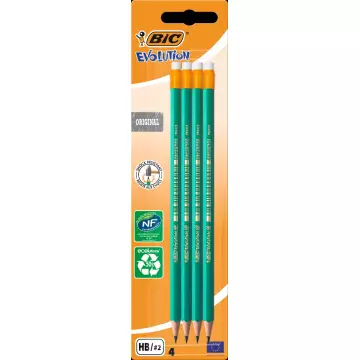 Bic Evolution 655 HB Silgili Kurşun Kalem Blister 4'lü Set
