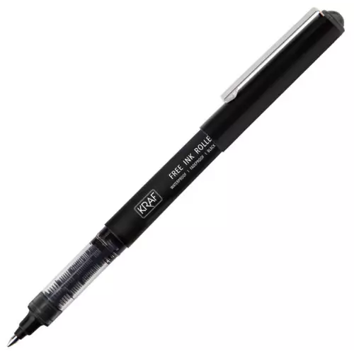 Kraf 300G Roller Tükenmez Kalem 0.7 - Siyah