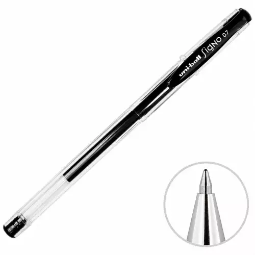 Uni-Ball UM-100 Signo Roller Jel Kalem 0.7 - Siyah