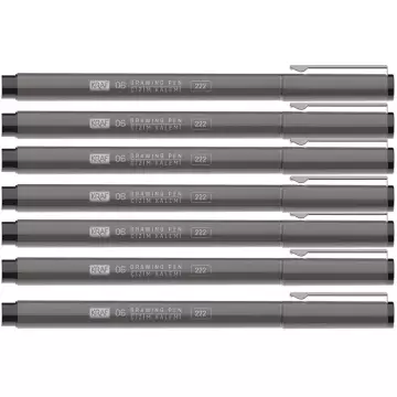 Kraf 222 Drawing Pen Çizim Kalemi 7'li Set