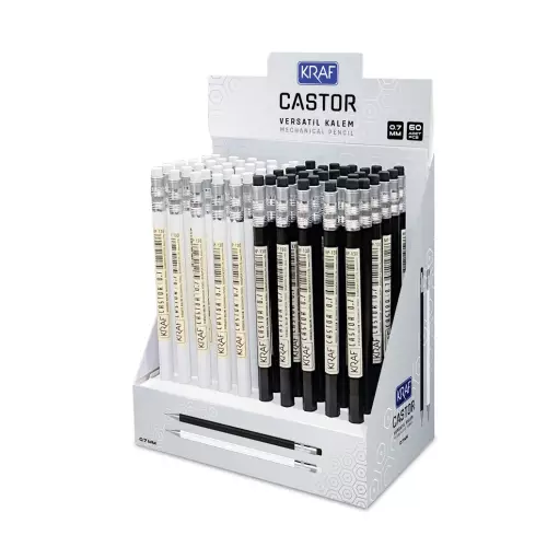 Kraf Castor Versatil Uçlu Kalem 0.7 mm 60'lı Paket (MP-130)