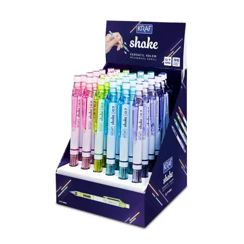 Kraf Shake Versatil Uçlu Kalem 0.7 mm 36'lı Paket (MP-105)