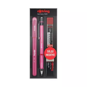 Rotring Visuclick + Jel Kalem Okul Seti 0.7 mm Pembe