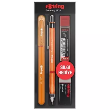 Rotring Visuclick + Jel Kalem Okul Seti 0.7 mm Turuncu
