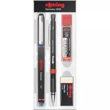 Rotring Visumax + Roller Kalem Ofis Seti 0.7 mm Mavi