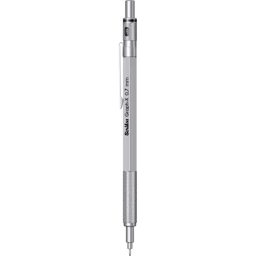 Scrikss Graph-X Mekanik Versatil Uçlu Kurşun Kalem 0.7 Saten Gri