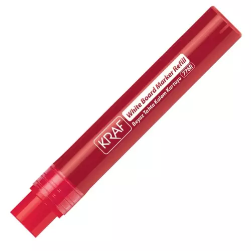 Kraf 776R Beyaz Tahta Kalemi Yedek Kartuş - Kırmızı