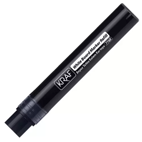 Kraf 776R Beyaz Tahta Kalemi Yedek Kartuş - Siyah