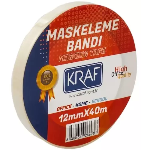 Kraf Maskeleme Bandı 12 mm x 40 m