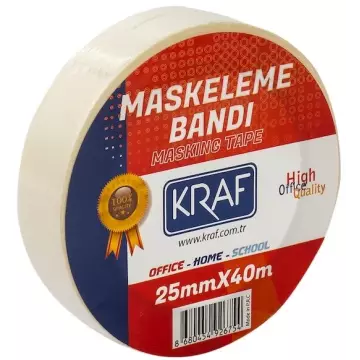 Kraf Maskeleme Bandı 25 mm x 40 m