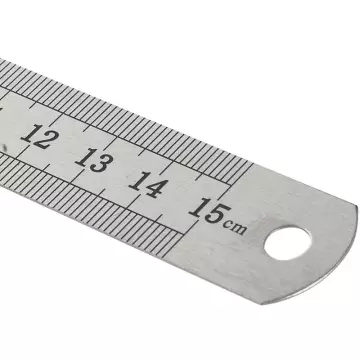 Kraf 515G Çelik Cetvel Inch Ölçülü 15 cm