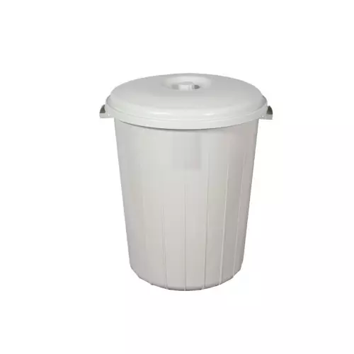 Ceymop Çöp Kovası Battal Boy Kapaklı Gri - 50 Litre