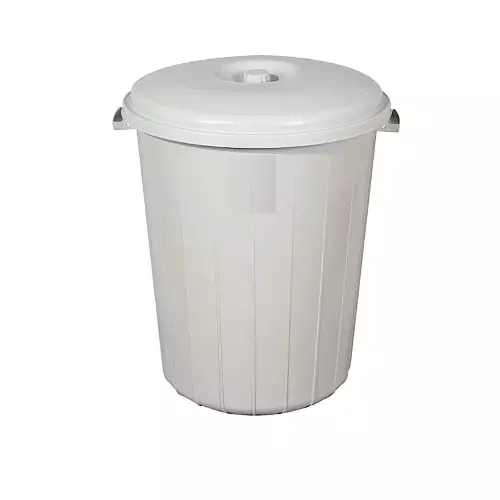 Ceymop Çöp Kovası Jumbo Boy Kapaklı Gri - 90 Litre