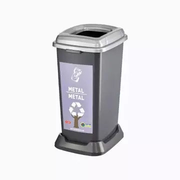 Planet Recycler Metal Geri Dönüşüm Kovası 70 Litre - Metal Atık Kutusu