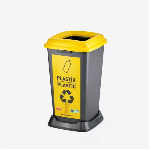 Planet Recycler Plastik Geri Dönüşüm Kovası 50 Litre - Plastik Atık Kutusu