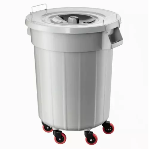 Planet Tekerlekli Kilitli Çöp Kovası Mega - 120 Litre