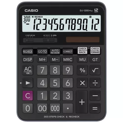 Casio DJ-120D Plus 12 Haneli Masaüstü Profesyonel Hesap Makinesi