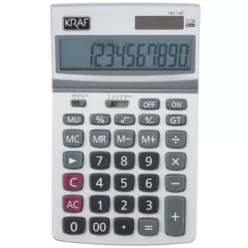 Kraf HM-140 Hesap Makinesi Masaüstü 12 Haneli