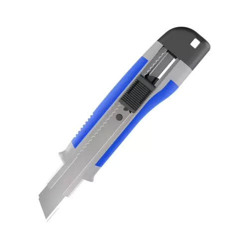 Kraf 631G Maket Bıçağı Geniş Metal / Falçata Kaydırmaz Silikon