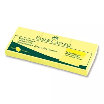 Faber Castell Yapışkanlı Not Kağıdı 50x40 mm Sarı 3'lü (565301)