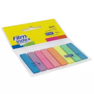 Kraf 8845 Yapışkanlı Not Kağıdı 8x45 Film İndex 8 Renk 25 Yaprak