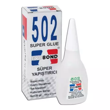 Evobond 502 Süper Hızlı Güçlü Yapıştırıcı 20 gr