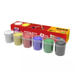 Silka Akrilik Boya 17 ml - 6 Renk