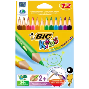 Bic Evolution Üçgen Jumbo Kuru Boya Kalemi 12'li Paket (8297356)