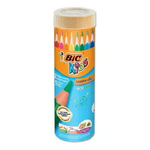 Bic Evolution Jumbo Üçgen Metal Tüp Kuru Boya Kalemi 12+1 (958192)
