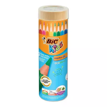 Bic Evolution Jumbo Üçgen Metal Tüp Kuru Boya Kalemi 12+1 (958192)
