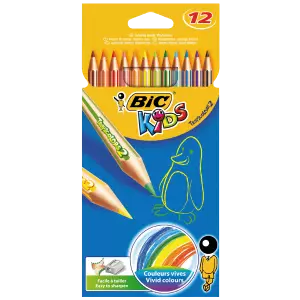 Bic Kids Tropicolors Kuru Boya Kalemi Uzun 12 Renk (832566)