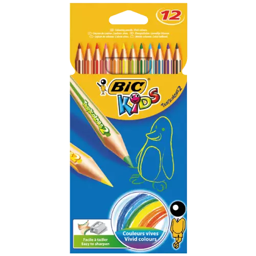 Bic Kids Tropicolors Kuru Boya Kalemi Uzun 12 Renk (832566)