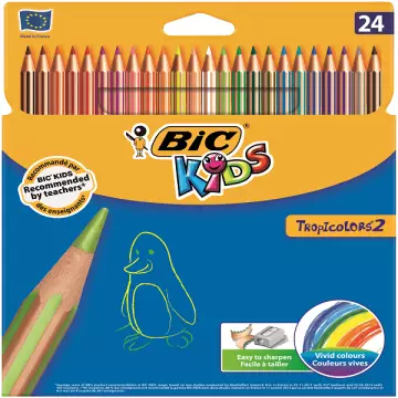 Bic Kids Tropicolors Kuru Boya Kalemi Uzun 24 Renk (9375183)