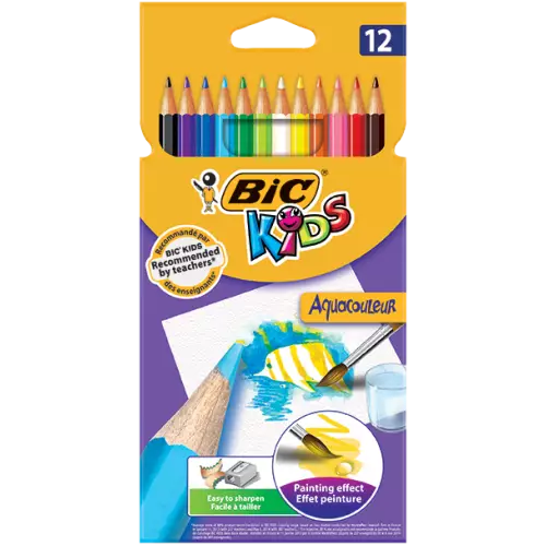 Bic Kids Aquacouleur Kuru Sulu Boya Kalemi 12 Renk (8575614)