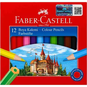 Faber Castell Redline Kuru Boya Yarım Boy 12 Renk (116412)