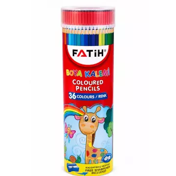 Fatih Kuru Boya Kalemi Metal Tüp 36 Renk (33190)