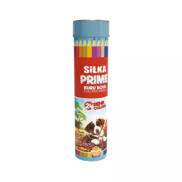 Silka Prime Kuru Boya Kalemi Metal Tüp 24 Renk