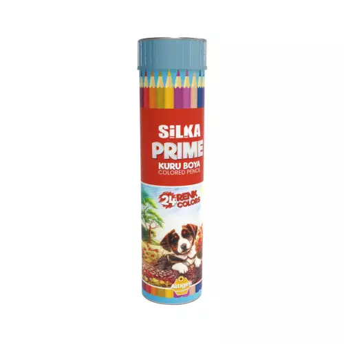 Silka Prime Kuru Boya Kalemi Metal Tüp 24 Renk
