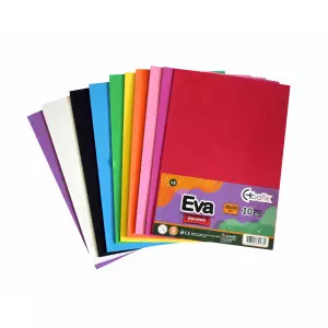 Bafix Eva Yapışkanlı 20x30 - Karışık 10 Renk