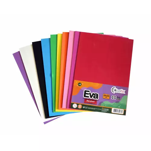 Bafix Eva Yapışkanlı 20x30 - Karışık 10 Renk