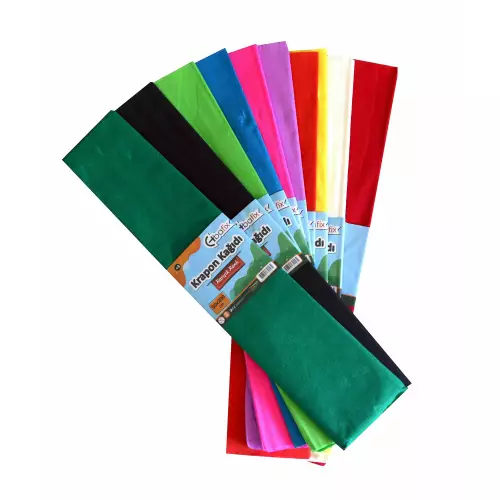 Bafix Krapon Kağıdı 50x200 - Karışık 10 Renk