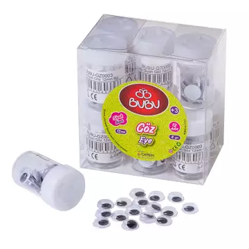 Bu-Bu Oynar Göz Siyah 12 mm 8 gr (GZ0003)
