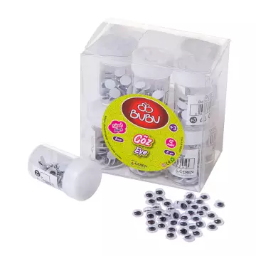 Bu-Bu Oynar Göz Siyah 8 mm 8 gr (GZ0002)