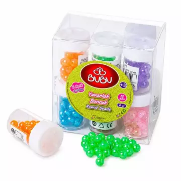 Bu-Bu Yuvarlak Boncuk 12 mm 6 Renk