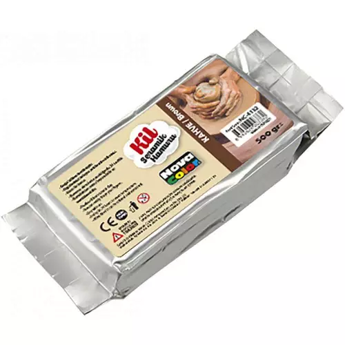Nova Color NC-4132 Seramik Kili 500 gr - Kahverengi
