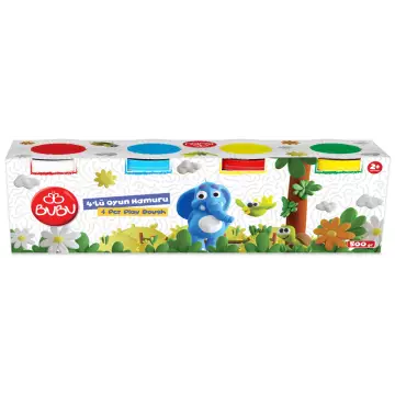Bu-Bu Oyun Hamuru 4'lü Set 500 gr
